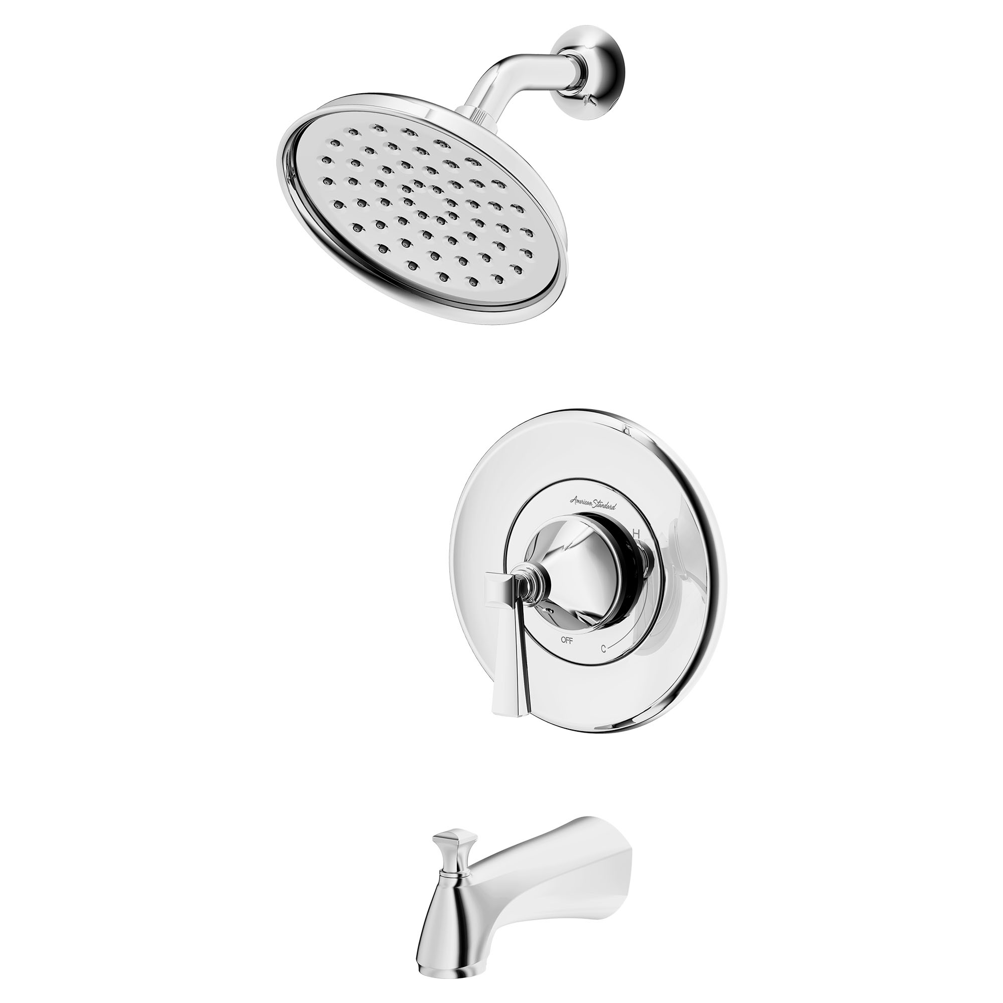 Glenmere™ 2.5 gpm/6.8 L/min Tub and Shower Trim Kit With Showerhead, Double Ceramic Pressure Balance Cartridge